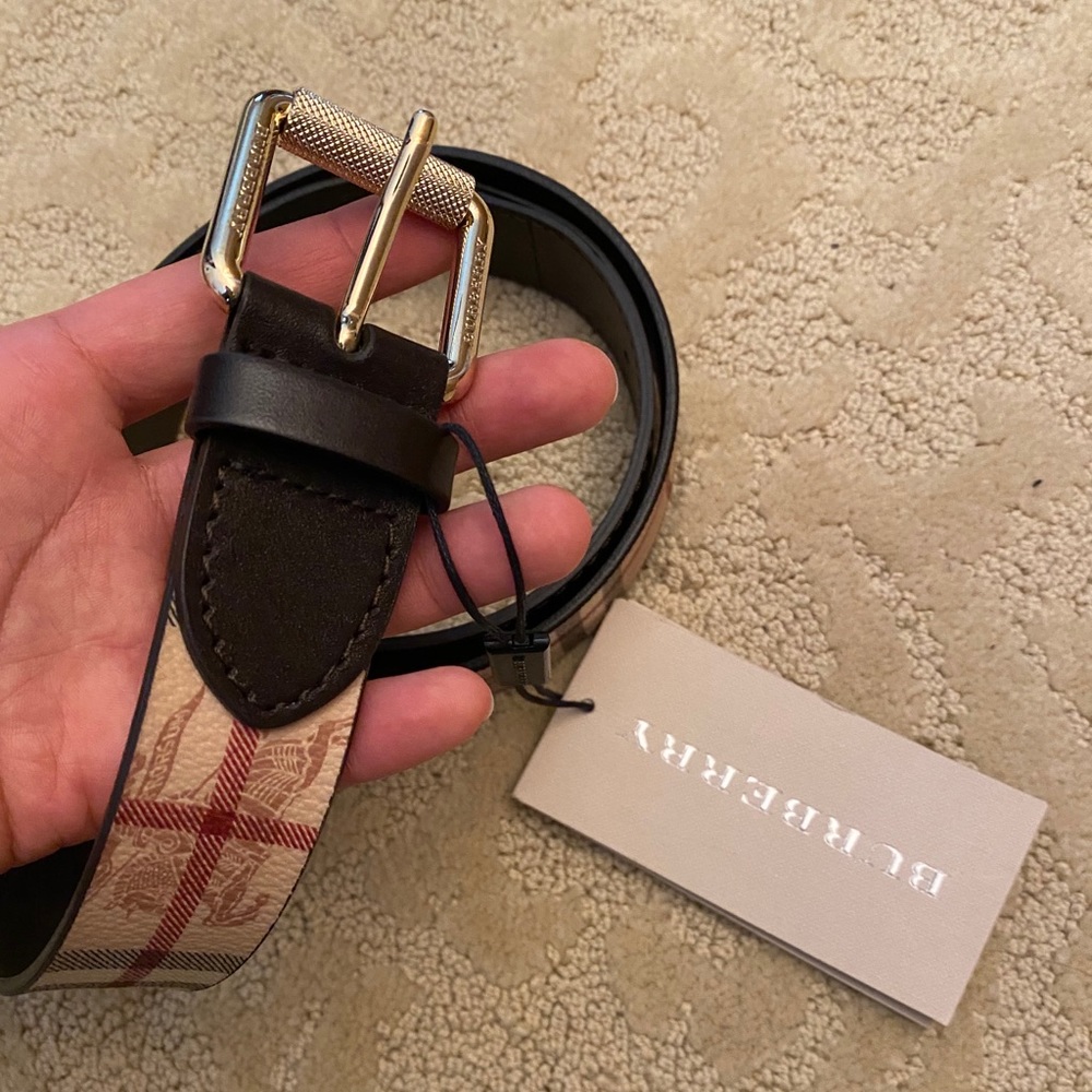 Burberry Haymarket Belt